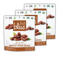 Fruit Bliss Deglet Nour Pitted Dates – Soft &amp Juicy Organic Dried &amp Pitted Deglet Nour Dates - Organic Fruit Snacks Dried Fruit Snacks Resealable Pouches Gluten-Free Vegan Snacks (3 Pack 5o