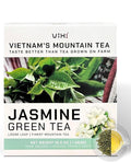 VIXI Jasmine Green Tea Loose Leaves 16 Oz Jazmine Flavored Unsweetened Caffeinated 100% Natural from Ancient Leaf Tea Tree Jasmin Scented Green Looseleaf for Hot and Cold Brew