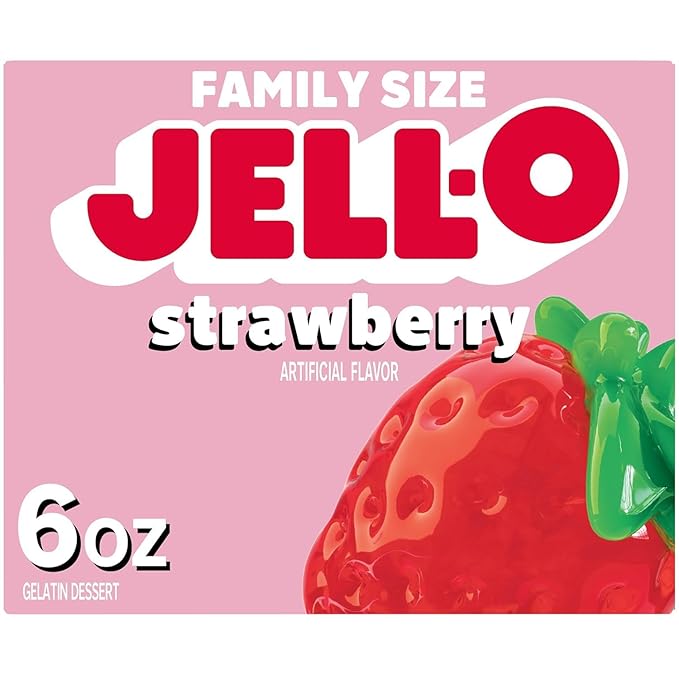 Jell-O Variety Pack Orange Cherry Lime Strawberry Raspberry 6 oz (5-Pack)