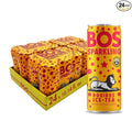 BOS Rooibos Iced Tea Sparkling Tropical | 24x (6x 10.1 oz Cans) | Organic Caffeine Free Naturally Sweet Antioxidant-Rich Herbal Red Rooibos Tea | From South Africa