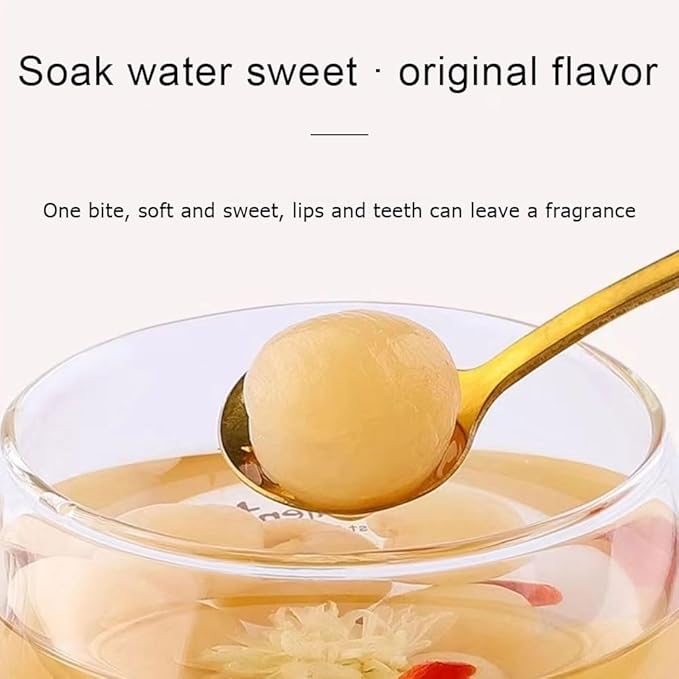 Dried Longan 17.63oz Dried fruit Meat Loose Longyan Dry No Sugars Used in teas Snacks Dessert Edible Cooking