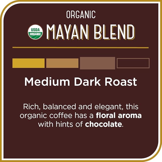 Don Francisco's Organic Mayan Coffee Pods 100 Count Medium-Dark Roast Compatible with Keurig Brewers