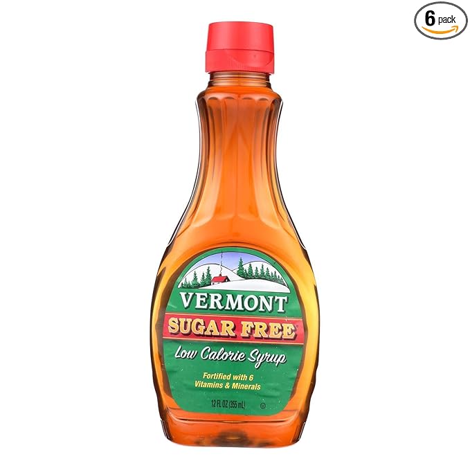 Vermont Sugar Free Syrup 12-Ounce Bottles (Pack of 6)
