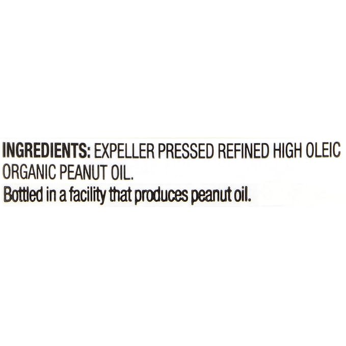 Spectrum Culinary Organic Peanut Oil Refined 16 oz (Pack of 12)