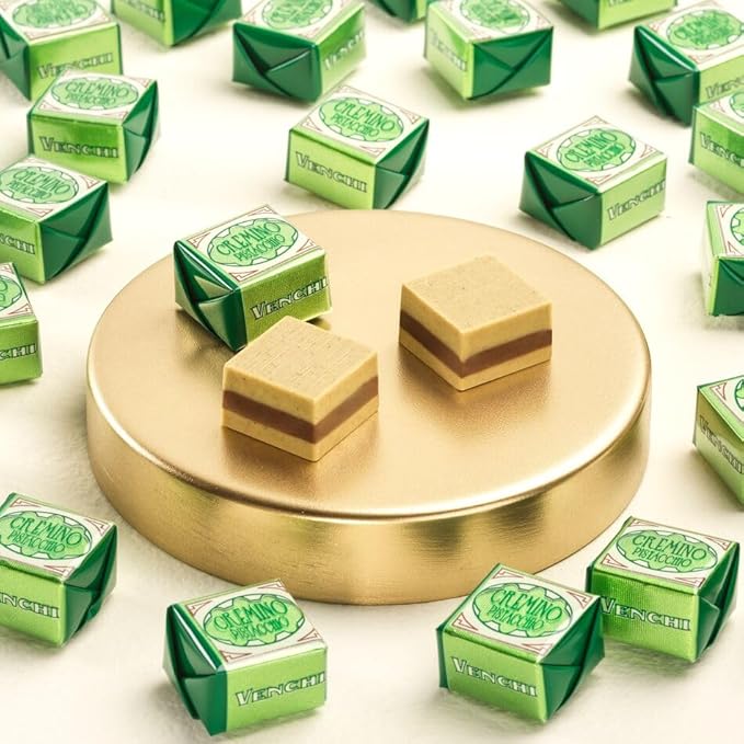 Venchi - Murrine Gift Box with Assorted Pistachio and White Chocolates 10.69 oz Gluten-Free No Artificial Colors or Preservatives Gift Idea