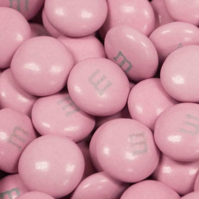 375pcs Pink Coated Milk Chocolate Covered Candies (12oz 375pcs)