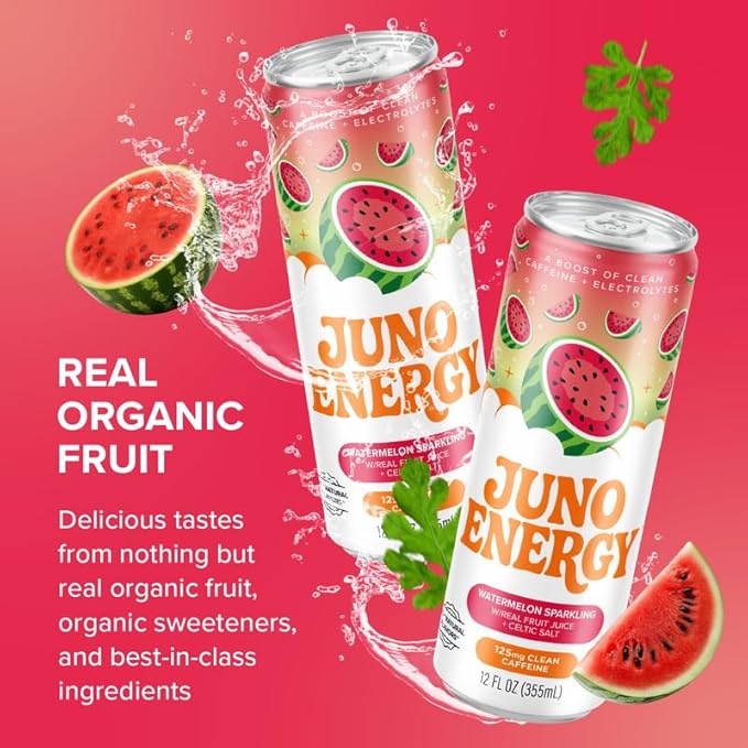 JUNO ENERGY Watermelon Sparkling 12 pack