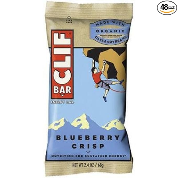 CLIF ENERGY BAR 48 Count hYszCsT Blueberry Crisp