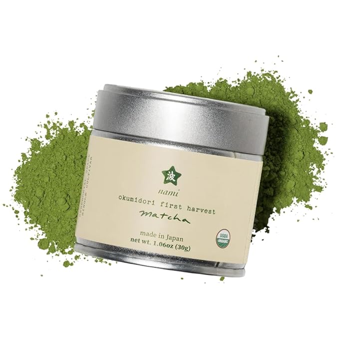 Nami Matcha | Okumidori First Harvest – 30g | USDA Organic Smooth &amp Vibrant Green Tea Powder | Antioxidant-Rich L-Theanine for Calm Energy