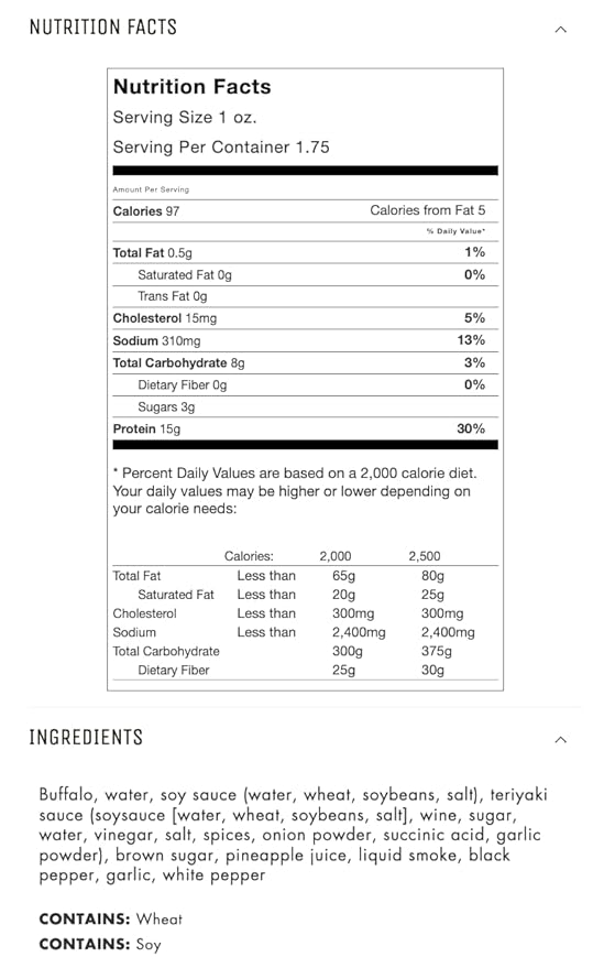 Jerky.com Original Buffalo Jerky 3-Pack - Exotic Jerky High Protein Gluten-Free All-Natural Exotic Snack - Premium Wild Game Meat - Perfect for Hiking Camping and On-the-Go 1.75oz (Pack of 3)