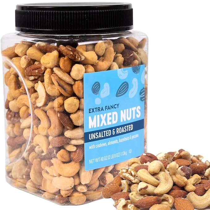 Mixed Nuts - Cashews Almond Hazelnut Pecan Macadamia Walnut Pistachio Peanut Coconut | Health Snack High Protein Nutrients Vitamins Minerals Rich | Everyday Gift Travel Office Baking Kids &amp Adults