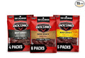 Jack Link's Beef Jerky Variety Pack – Includes Original Teriyaki and Peppered Jerky Bulk Protein Snack Pack Good Source of Protein Meat Snacks Made with 100% Beef – 1.25 Oz (Pack of 15)