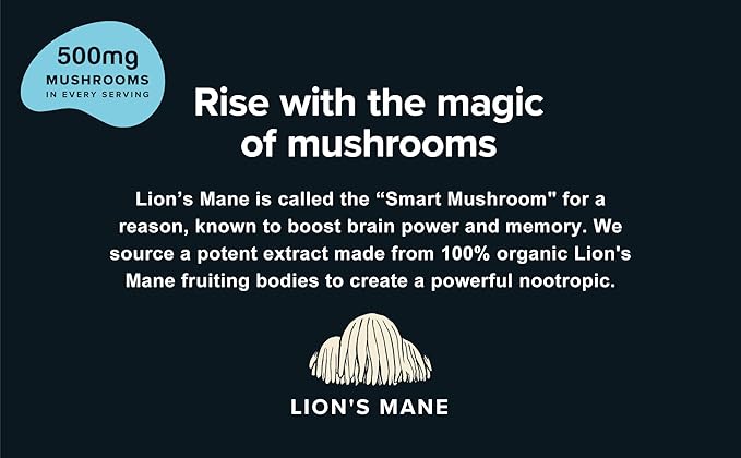 Mushroom Overnight Oats Variety Pack (8 Pack) – Superfood Lions Mane Mushroom Chia &amp Flax Seed - Organic Protein Oatmeal - High Fiber Vegan Gluten Free Low Sugar - Easy Prep Plant Protein - Ap