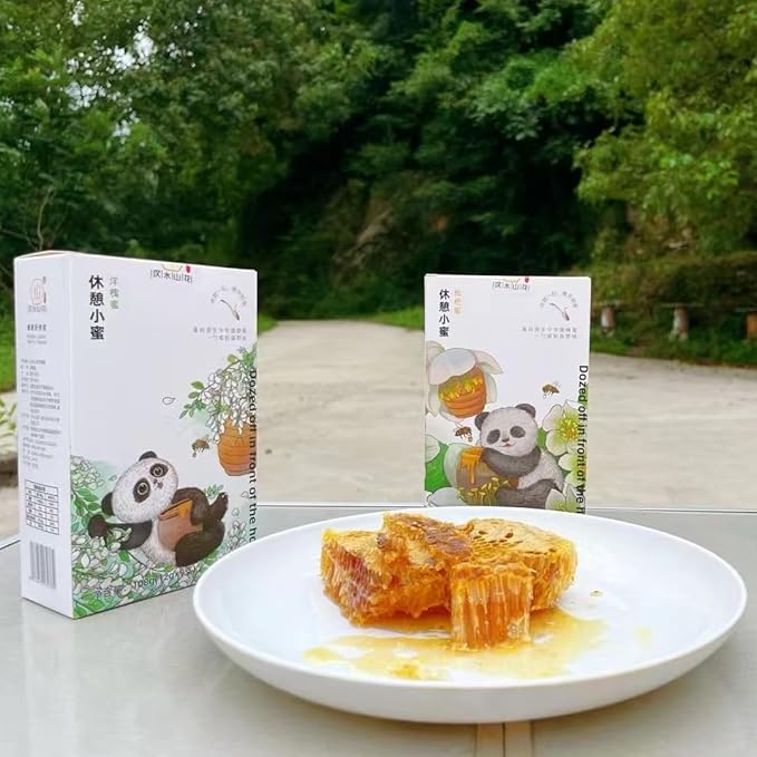 MEIMIDUO 1 box of 9 bags of honey bars - from a pure beekeeping farm without additives. Independent disposable spoon packaging clean and hygienic ready to eat super portable. Very suitable for lov