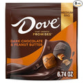 DOVE PROMISES Individually Wrapped Dark Chocolate &amp Peanut Butter Candy 6.74 Oz Bag (Pack of 8)