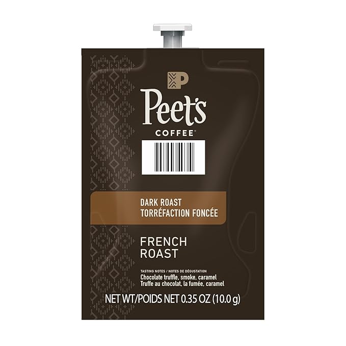 PEET'S COFFEE French Roast Single Serve Freshpack for MARS DRINKS FLAVIA Brewer 18 Packets
