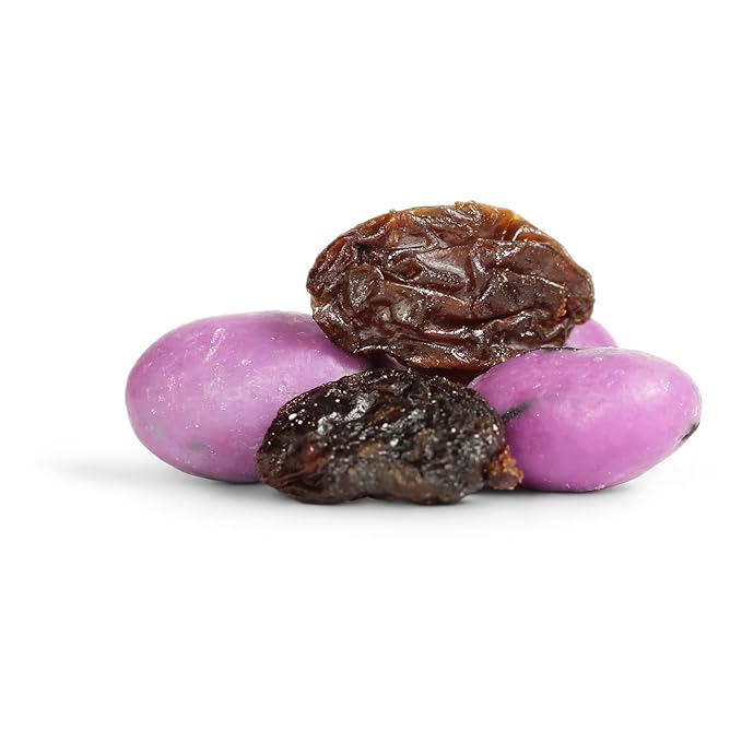 Purple Yogurt Covered Raisins by It's Delish 2 lbs Bulk | Kosher Dairy-Free Yogurt Covered Fruit for Vegan Snacking | Dried Raisins Coated in Yogurt-Flavored Shell Snack Treats
