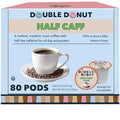 Double Donut Coffee Half Caff Coffee Pods Single Serve Half Caffeine Coffee Pods For Keurig K Cup Brewers Medium Roast 80 Count