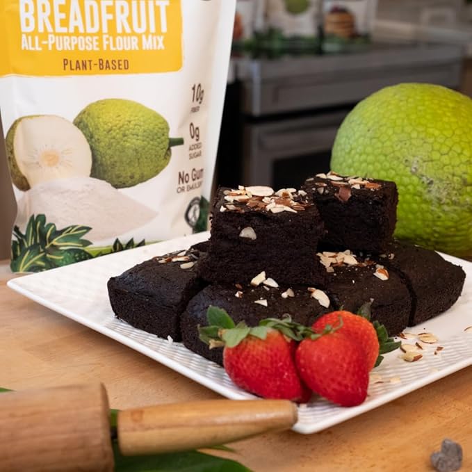 Amasar | All-Purpose Breadfruit Baking Mix | Gluten Free Made with Breadfruit &amp Cassava Flour | Plant Based All-Purpose Flour for Desserts &amp Dishes | 9g of Fiber per Serving 24 Oz