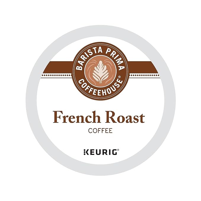 Barista Prima Coffeehouse Coffee Keurig K-Cups French Roast 24 Count (Packaging May Vary)
