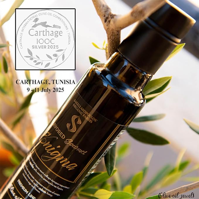 Flavored Gourmet Enigma Extra Virgin Olive Oil (Apples Walnuts Honey Lemon)