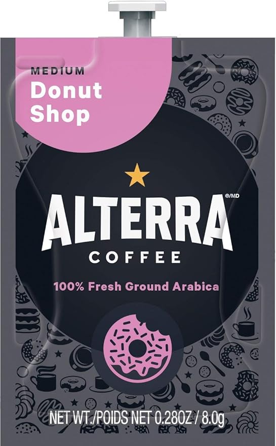 ALTERRA Coffee Donut Shop Blend Single Serve Freshpacks for MARS DRINKS FLAVIA Brewer 20 Packets