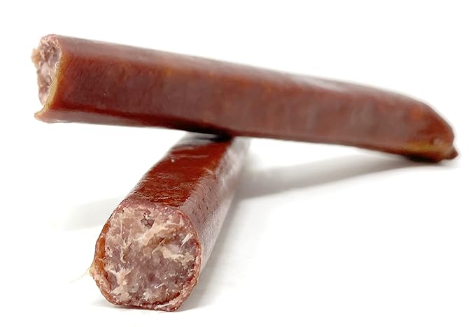 Dakota Pure Bison Meat Stick Pack of 2 (8 Meat Sticks) Original Bison Jerky Sticks - Hormone and Antibiotic Free 2 Pack