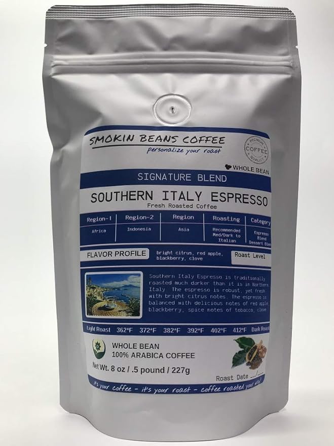 Smokin Beans 7 Bean Espresso Box 7-Bags 8-oz Each Our Signature Blends Various Roasts Premium Whole Bean Specialty Coffee