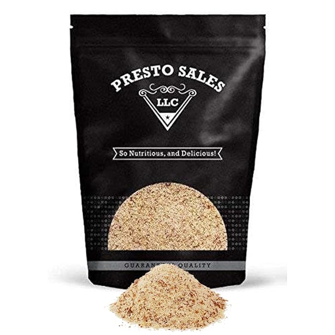 Presto Sales Almonds Fresh Natural Unblanched fine Flour / Meal healthy Raw 80 oz. | KETO and PALEO friendly Vegan Alternative Premium Quality Skin on Delicious | #1 Diet Low Carb Protein Whe