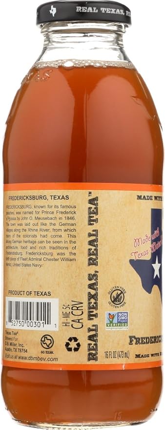 Texas Tea Fredericksburg Peach Tea 16 oz