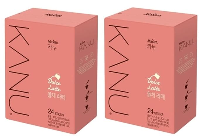 Kanu Maxim Instant Coffee Dolce Latte(24stick x 2)