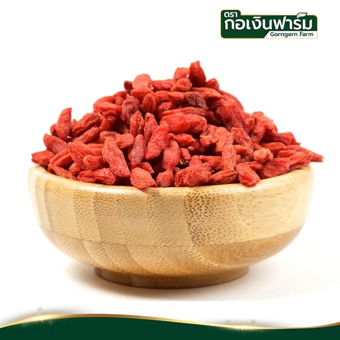 กอเงิน Premium Dried Red Goji Berries – Whole Dried Wolfberries for Snacking Smoothies and Culinary Toppings 200g