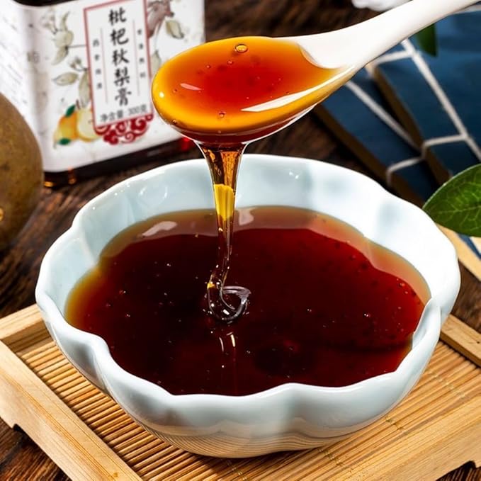Loquat &amp Autumn Pear Syrup Natural Loquat &amp Pear Syrup - No Added Sugar Pure Fruit Concentrat No Preservatives Concentrated Paste for Daily Use