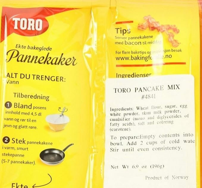 Toro Pannekaker Pancake Mix - 6.9 ounce - 3 pack