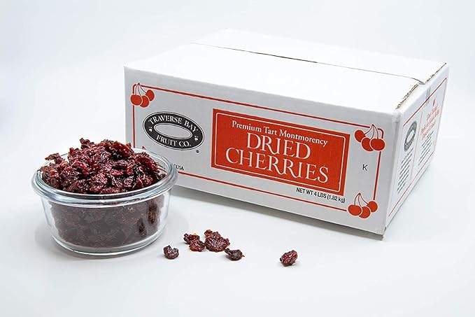 TraverseBay Fruit Dried Cherries 4 Pound Includes Cerfa Measuring Spoon