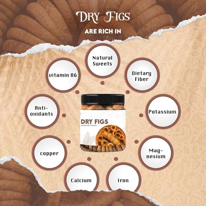 SS Premium Dried 100g Anjir| Dry Figs | Nutritious &amp Seedless Anjeer | Dry Fruit for Healthy Snacking l No Added Preservatives