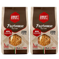 Great Low Carb Co. Keto-Friendly Italian Pasta Set 0-5g Net Carbs High Protein High Fiber Low Carb Low Calories Made in Italy (2 Pack Elbows 8oz bag)