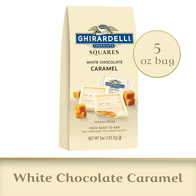 Ghirardelli White Chocolate Caramel Candy 5 Ounce Pack of 3