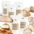 VALUE Pack - 5 assorted Breadista Bread Mixes - 11.5 lbs of 100% Organic US grown Flour for traditional artisan bread baking - Bread Rolls Pizza Panettone