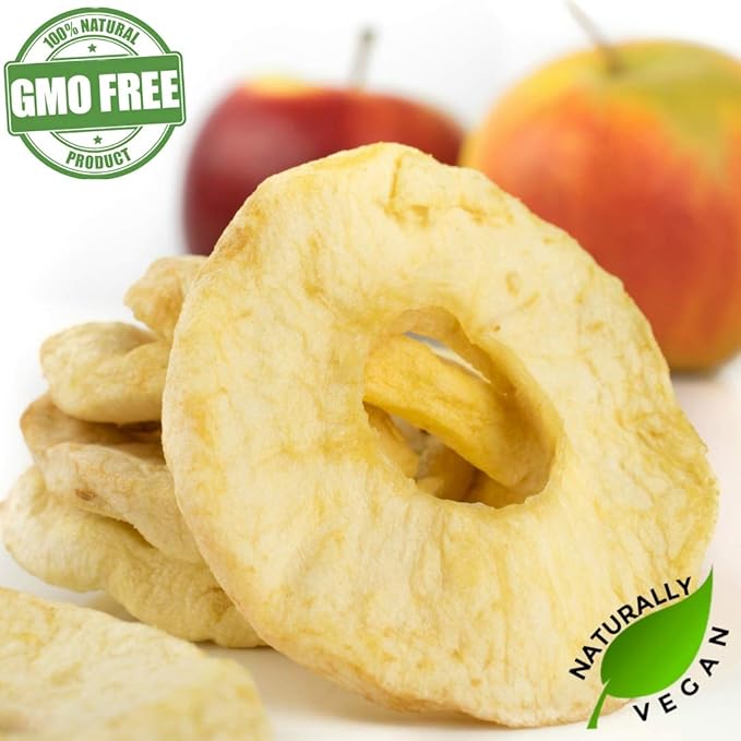 Gerbs Dried New England Apple Slices – 2 LBS. - No Sugar Added Unsulfured &amp Preservative Free - Top 14 Allergy Free &amp NON GMO - Grown in USA