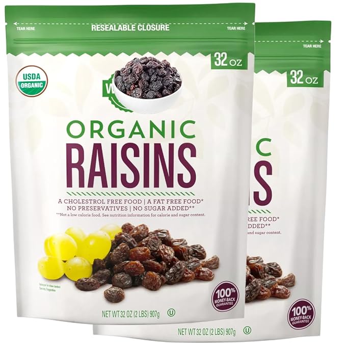 Organic Raisins 32 oz (2 packs)