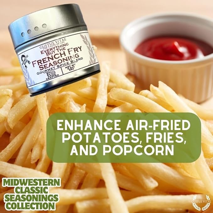 Midwestern Classic Seasonings Collection | Authentic Small Batch | Wings Bugers BBQ Air Fryer Snacks Dips Homemade Home Cooking | 6 Gourmet All Natural Spice Blends | Hand Packed Small Batch |