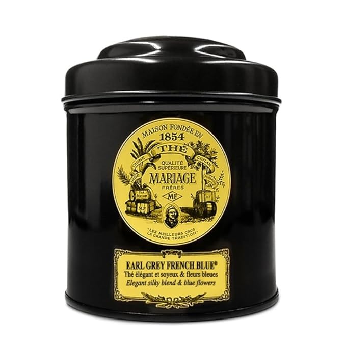 Mariage Freres Earl Grey French Blue Black Tea 100g 3.5oz Loose Tea (1 Pack)