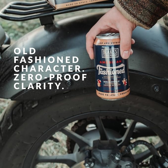 Blake’s Zero Proof American Fashioned Sparkling Mocktail – Non Alcoholic Carbonated Juice Beverage Gluten Free Bold Citrus Apple Cherry Inspired Flavor Lightly Carbonated Cocktail-Inspired Drink