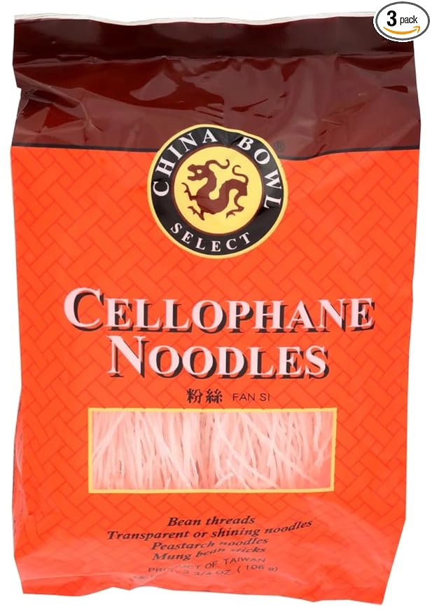 China Bowl Brand Cellophane Noodles (Fan Si) 3.75 oz. Bags (3)