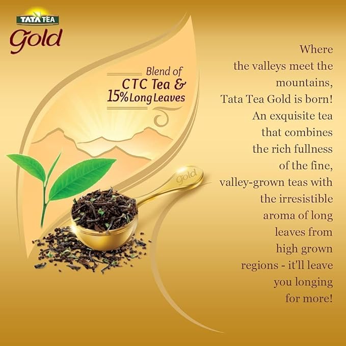 TATA Tea Gold Loose Leaf Premium Black Tea - 31.7 Ounce/ 900 Grams