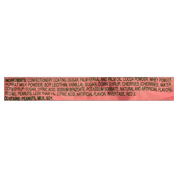 Big Cherry Chocolate Peanut Candy 1.34oz 12 Pack Packaged and Distributed by Casi Home