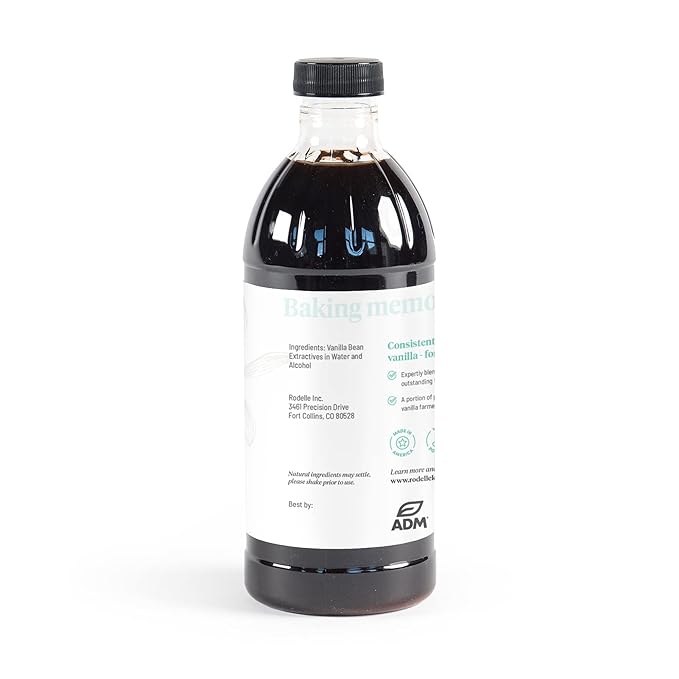 Rodelle Pure Madagascar Bourbon Vanilla Extract Gluten Free Made in USA 16 Ounce