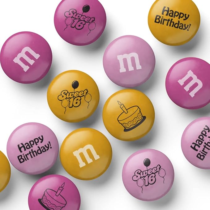 M&ampM'S Milk Chocolate Sweet 16 Birthday Candy - 5lb of Bulk Candy Perfect for Birthday Gifts Cupcakes Party Favors Birthday Cake Toppers and Party Decorations