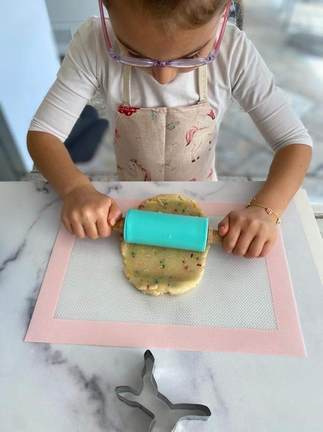 Tovla Jr. Kids Baking Gift Set with Storage Case - Unicorn Baking Gift Set for Kids-Real Cooking Utensils for Cookie Cupcakes and Decorating